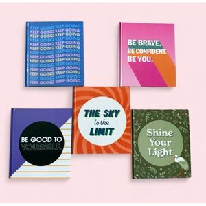 The Clever Factory 5 Piece Inspirational Hardcover‎ Set Colorful Quotes